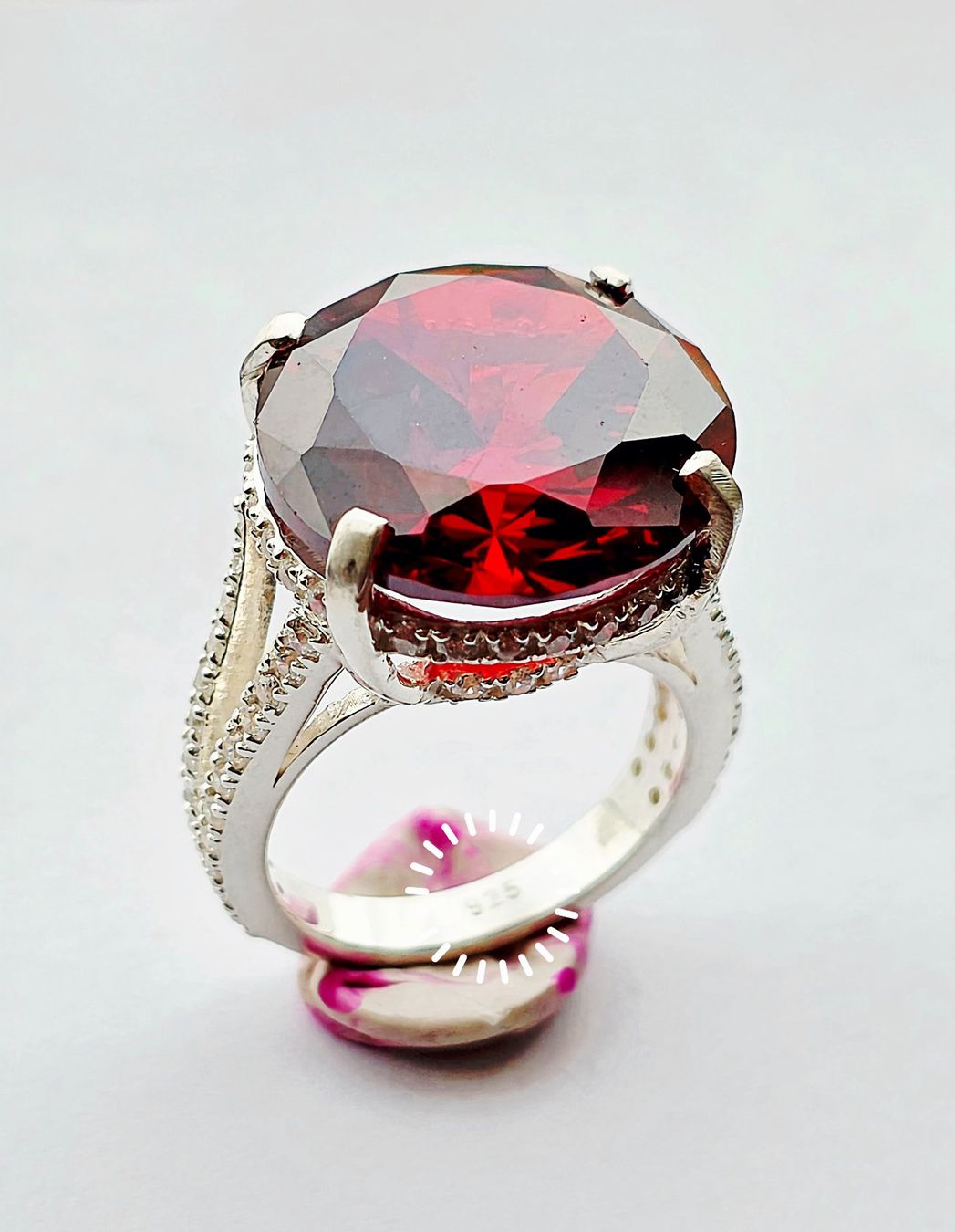 Bagues: Roter Topas Fingerring – Neuf (Voir description) à Zürich par benedikt12 9