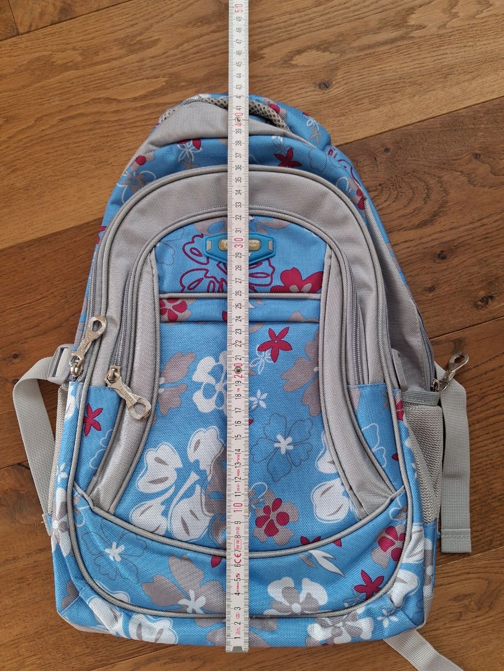 Borse & Zaini: Neuer Blauer Rucksack mit Blumenmuster – Nuovo (secondo la descrizione) da Roggliswil venduto da buechi82 3