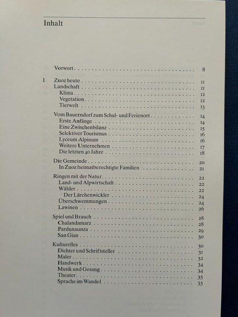 Libri: Zuoz, Schweizer Heimatbücher, Constant Wieser – Usato da Bern venduto da oregonzwei 1