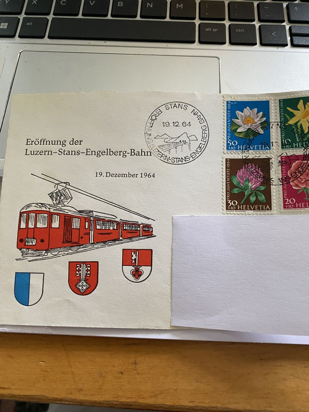 Alle Briefmarken: Ersttagcouverts / Luzern-Stans-Engelbergbahn – Gebraucht aus Sachseln von basti1950