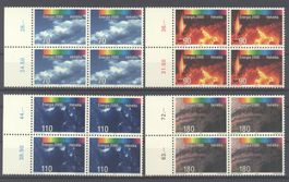 1997,  Sonderpostmarken Energie 2000, Viererblöcke **