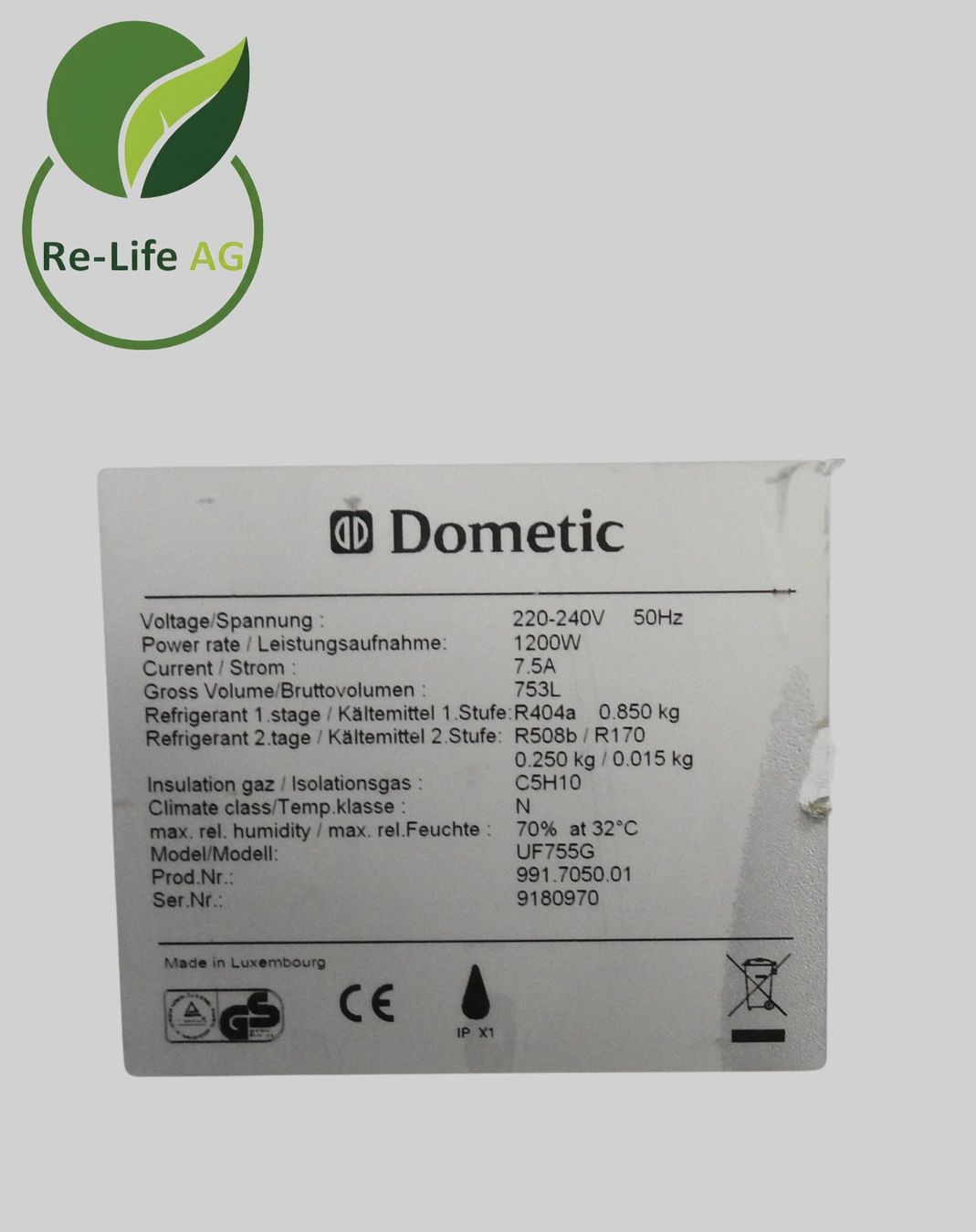 Toutes les machines: Dometic UF 755 G Ultra-low Temperature Freezer – D'occasion à Reinach BL par Re-LifeAG_Labor 9