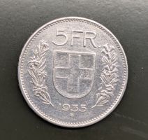 5 Fr. Münze CH 1935 Silber