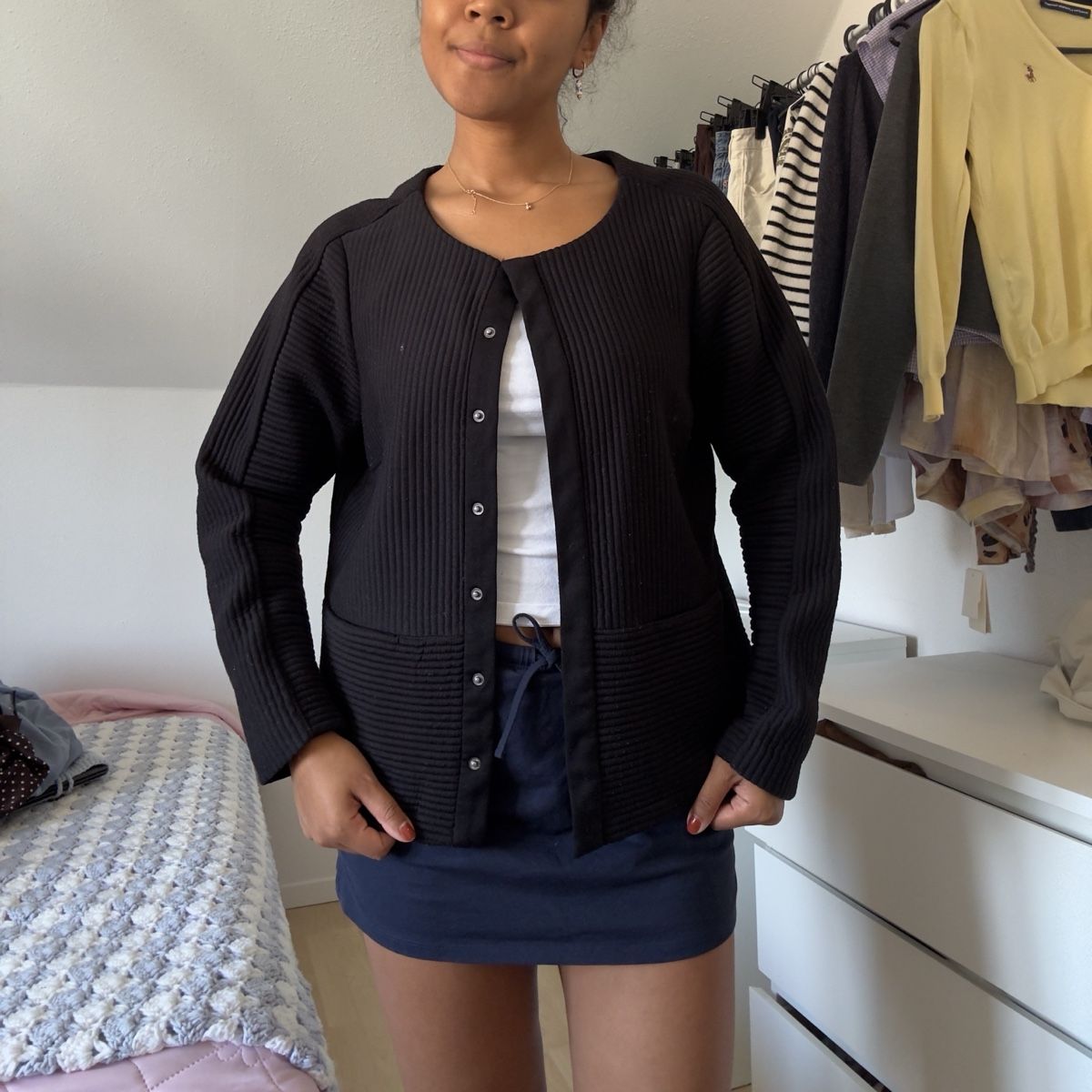 La Redoute Jacken: Damen Strickjacke Schwarz Grösse L – Gebraucht aus Winterthur von Flomiverse