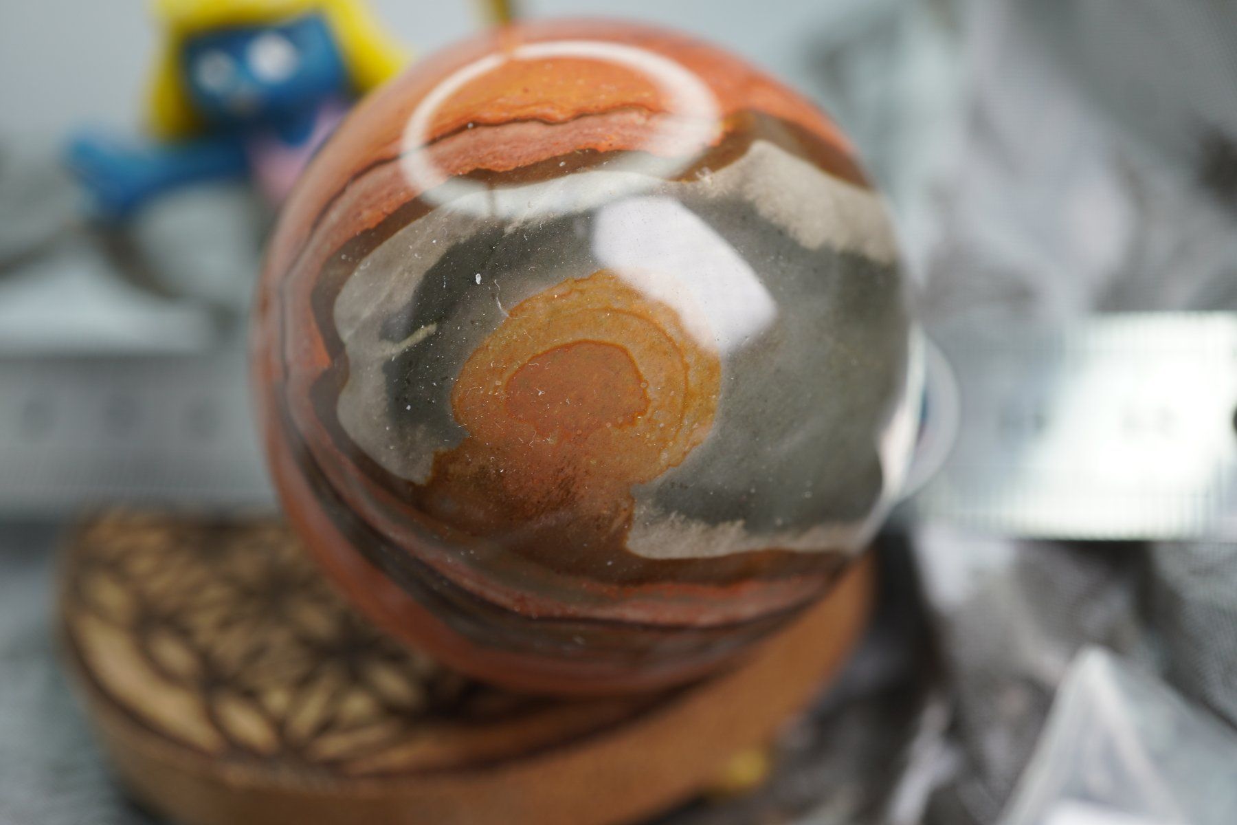 Minerali & Pietre curative: Polychrom Jasper  Kugel 50mm  Räumung Topstone  ab  10.- – Nuovo e nell'imballaggio originale da Eschenbach SG venduto da topstone 6