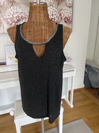 Elegantes Top mit Strass, Lurex, NAFNAF, M