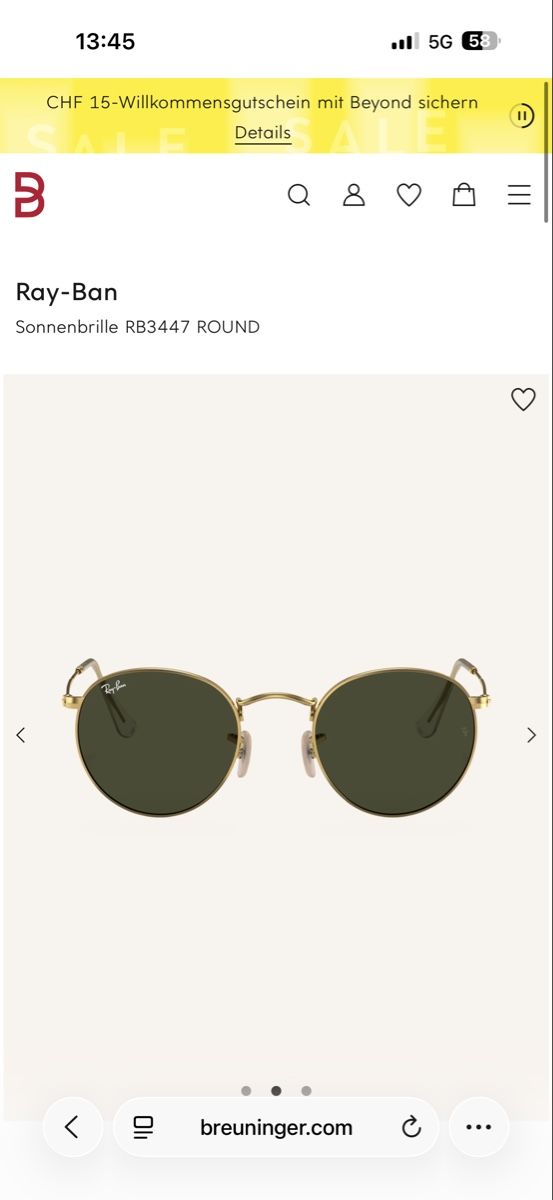 Ray-Ban Brillen & Gläser: Rayban Sonnenbrille – Gebraucht aus Basel von Brunner.T 6