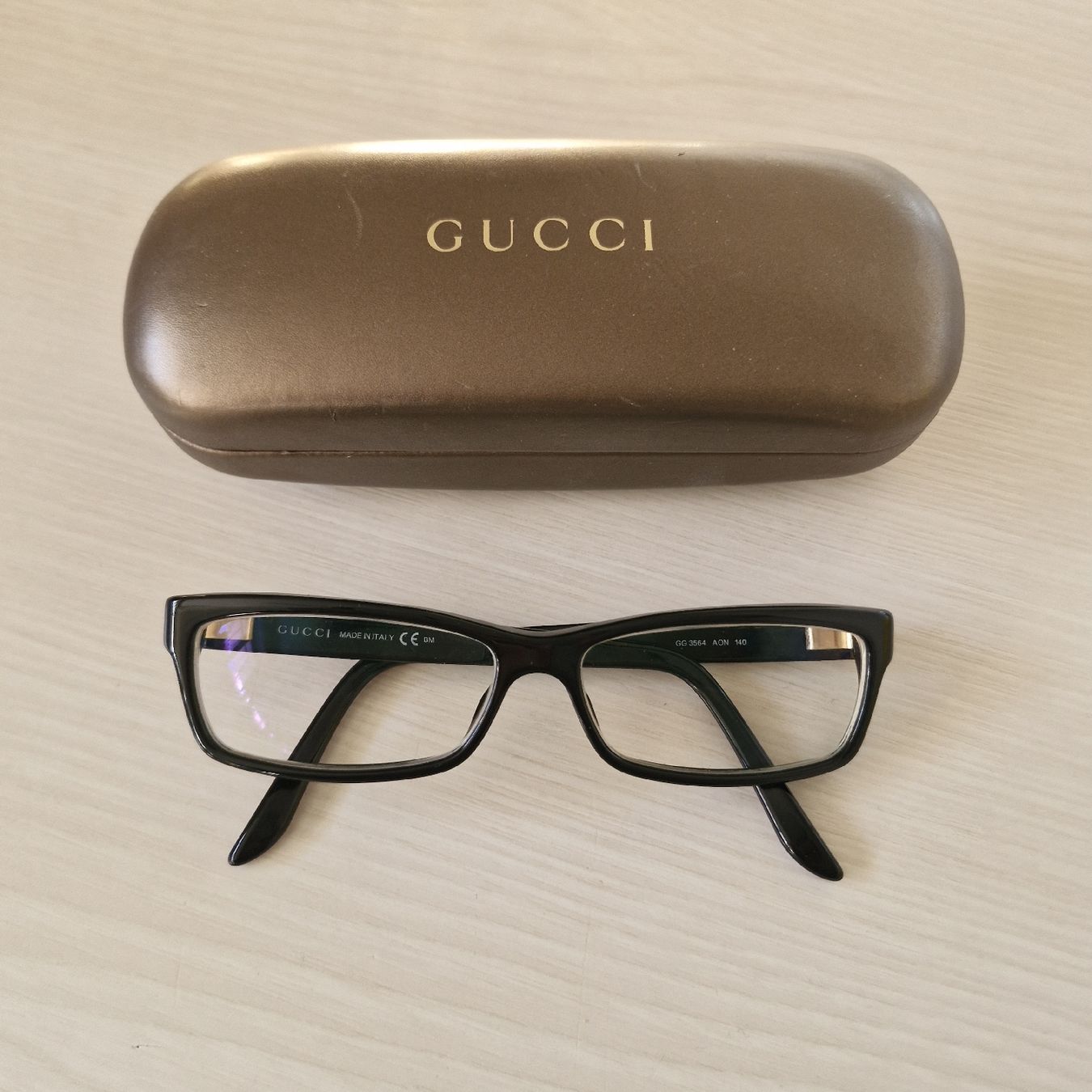 Gucci Occhiali & Lenti: Gucci Korrekturbrille mit Etui – Usato da Forch venduto da nadinepalermo