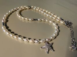 SÜSSWASSER Choker Collier Halskette Seestern Halsschmuck neu