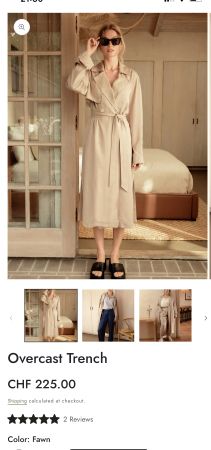 DARLING HARBOUR L XL XXL /NP225CHF Trenchcoat Burberry Farbe