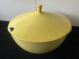 Gelbe Rössler- Suppenterrine, Vintage 70er Jahre