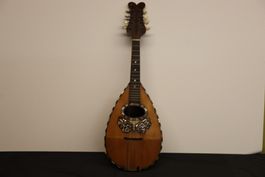 Antike Mandoline Carlo Sgroi Catania Italien Perlmutt