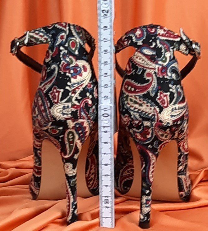 Scarpe da donna: Bunte Peep Toe High Heel Sandalen Gr.39 – Nuovo (secondo la descrizione) da Seuzach venduto da VT-Collections2 1