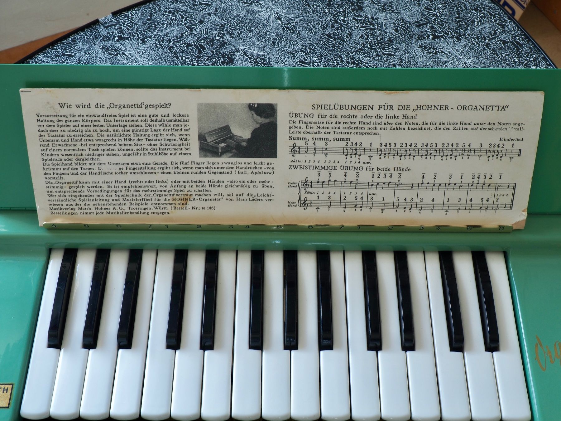 Hohner Strumenti musicali: Hohner Organetta Tischorgel , ca 1958 – Usato da Unterentfelden venduto da Organized 5