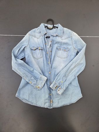 Jeanshemd Zara hellblau Grösse M