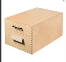 neuer HAN Karteikasten, Holz, DIN A5, 1000-1500 Karten