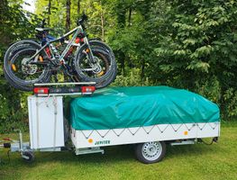 Gebrauchter Faltcaravan Cabanon Jupiter Fahrradträgerhalter!