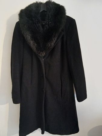 Biaggini black woolen coat size M/L