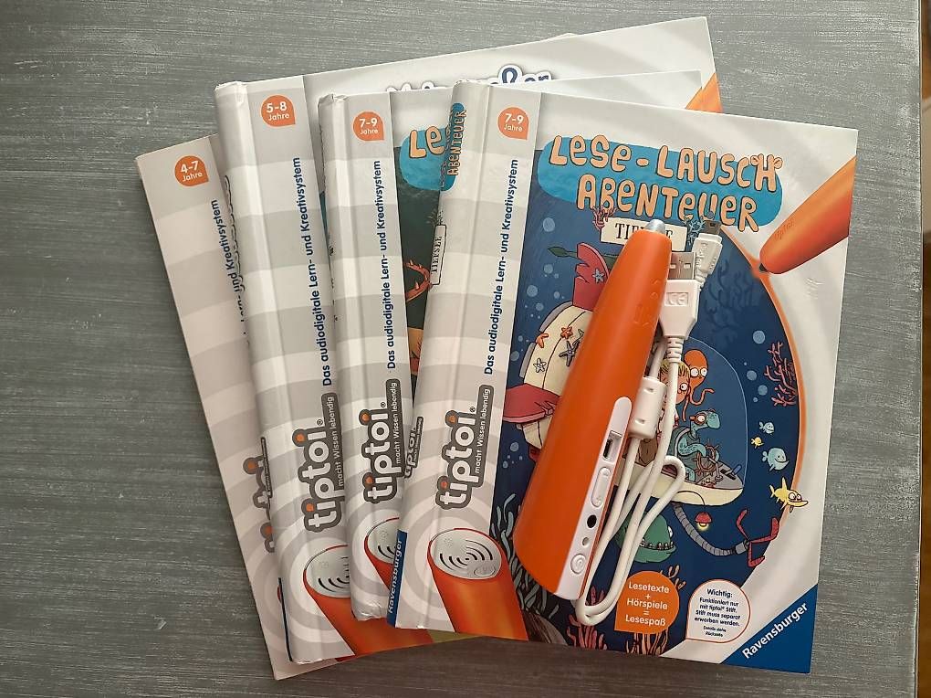 Libri: Ravensburger TIPTOI Paket, 7-9 Jahre, Stift mit 4 Büchern – Usato da Hergiswil NW venduto da MiTerwi