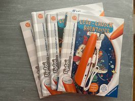 Ravensburger TIPTOI Paket, 7-9 Jahre, Stift mit 4 Büchern