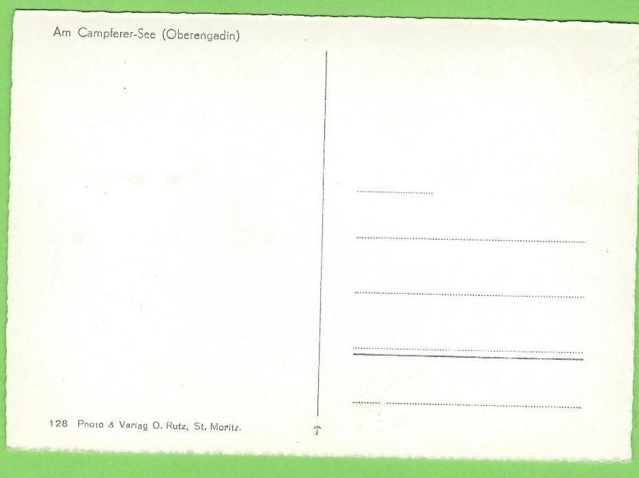 Cartes postales: Campferer-See (Oberengadin) – Neuf (Voir description) à Zürich par t24_de 1