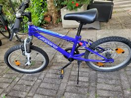 Kinderfahrrad Leopard Fire Cat Blau Grösse 16 Zoll