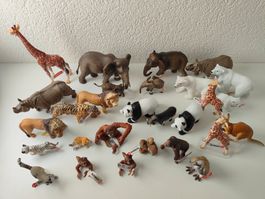 Schleich Neu Wild Life Sammlung Set Affe Tiger Löwe Elefant
