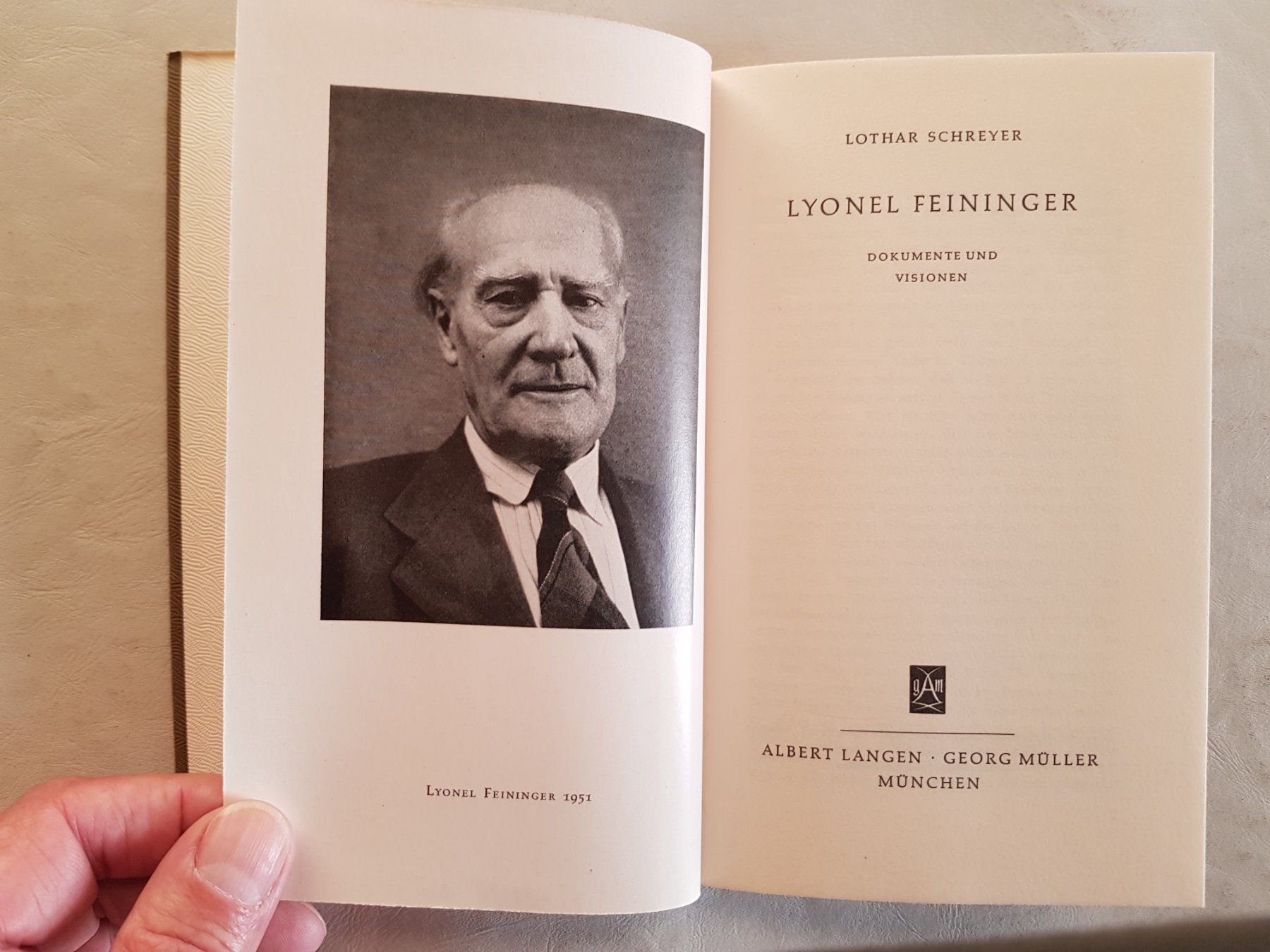 Libri: Lothar Schreyer - Lyonel Feininger - Dokumente Visionen 1957 – Usato da Walterswil BE venduto da Lonitti 1