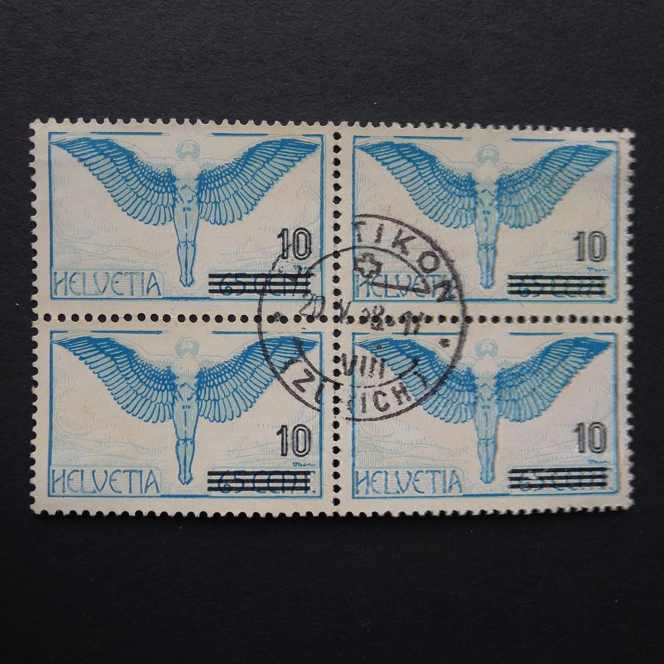Tutti i francobolli: 1936 Nr. F22.1.11 4er Block gestempelt – Usato da Dagmersellen venduto da wyss1982