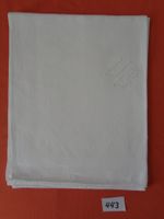 Tischdecke Damast Gr. 124 cm. x 156 cm. - Initialen -Vintage