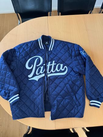 Patta Stepp Jacke blau College Style Grösse L