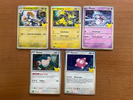 Pokemon Karten Set Holo 30 Jahre (Versand gratis)