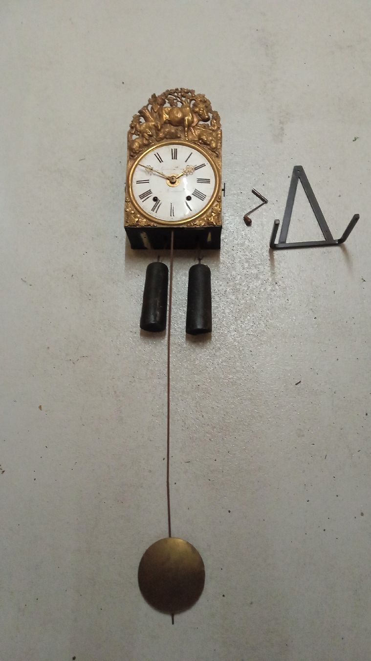 Orologi da terra & Orologi da parete: Antike Wanduhr mit Pendel – Usato da Biel/Bienne venduto da geo_8dsy