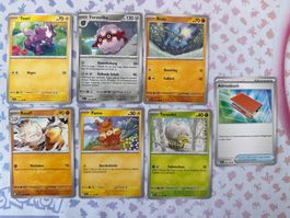 Diverse Pokemon Karten - Karmesin & Purpur