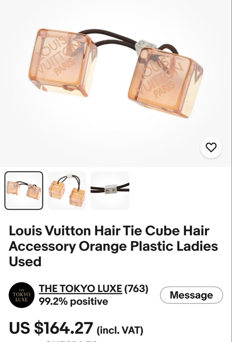 Louis Vuitton Accessori per capelli: Original Louis Vuitton Hair Monogram Cube – Usato da Winterthur venduto da Atelier.W.Maison 1