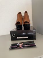 Sergio Todzi Escarpins compensés en cuir cognac, taille 38