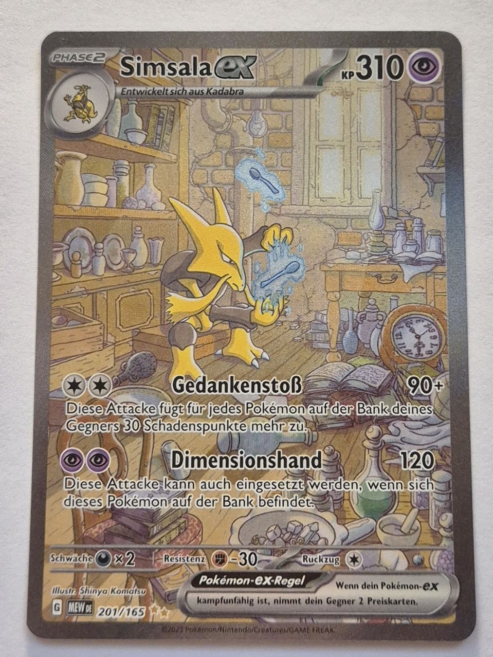Pokémon Carte collezionabili: Simsala ex MEW 201/165 – Nuovo (secondo la descrizione) da Oberrieden venduto da ste_gsf8