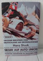 Blechschild Bergrennen Hans Stuck Plaque tôle 60 x40 cm Auto
