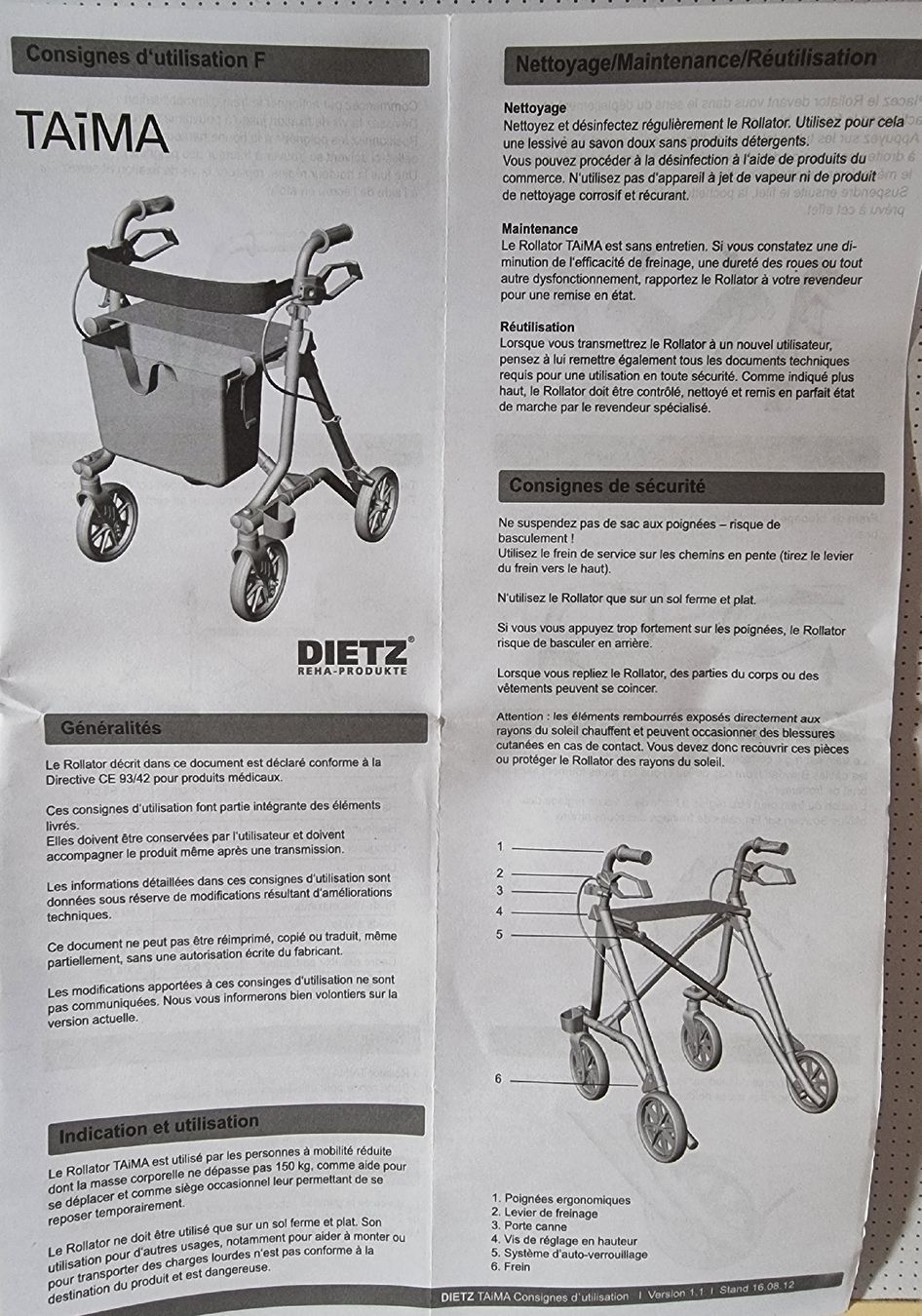 Ausili per la deambulazione: Deambulateur Leitz Taima – Nuovo (secondo la descrizione) da Bevaix venduto da Lemana 5