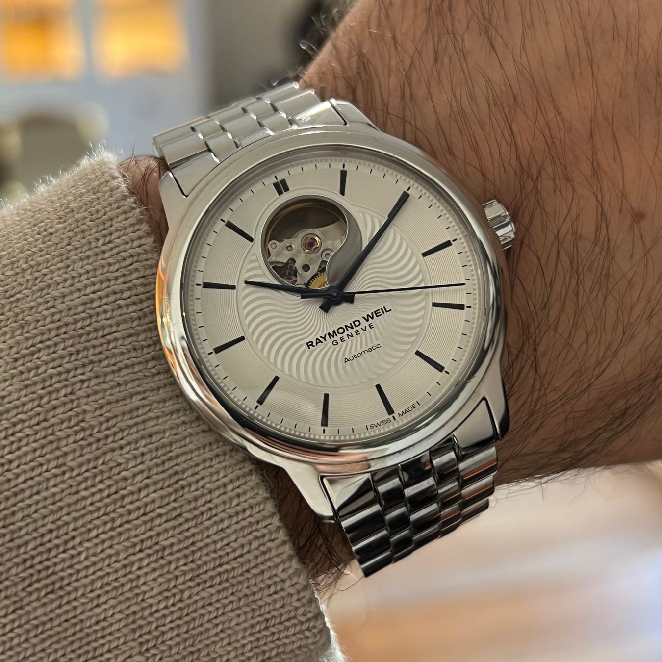 Raymond Weil Orologi: Raymond Weil Maestro OpenHeart 2227 – Usato da Carouge GE venduto da Watchaser 3