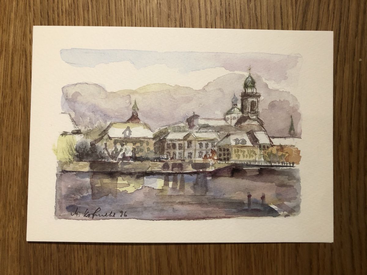 Gemälde: Kunstkarte Solothurn Aquarell – Neu und originalverpackt aus Greppen von chelito