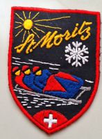 Stoff Wappen Aufnäher Badge St.Moritz St. Gallen Stickerei