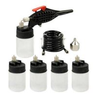 Airbrush Pistolen Set mit 5Farb-Bechern à 2ml / Düse 0.5mm