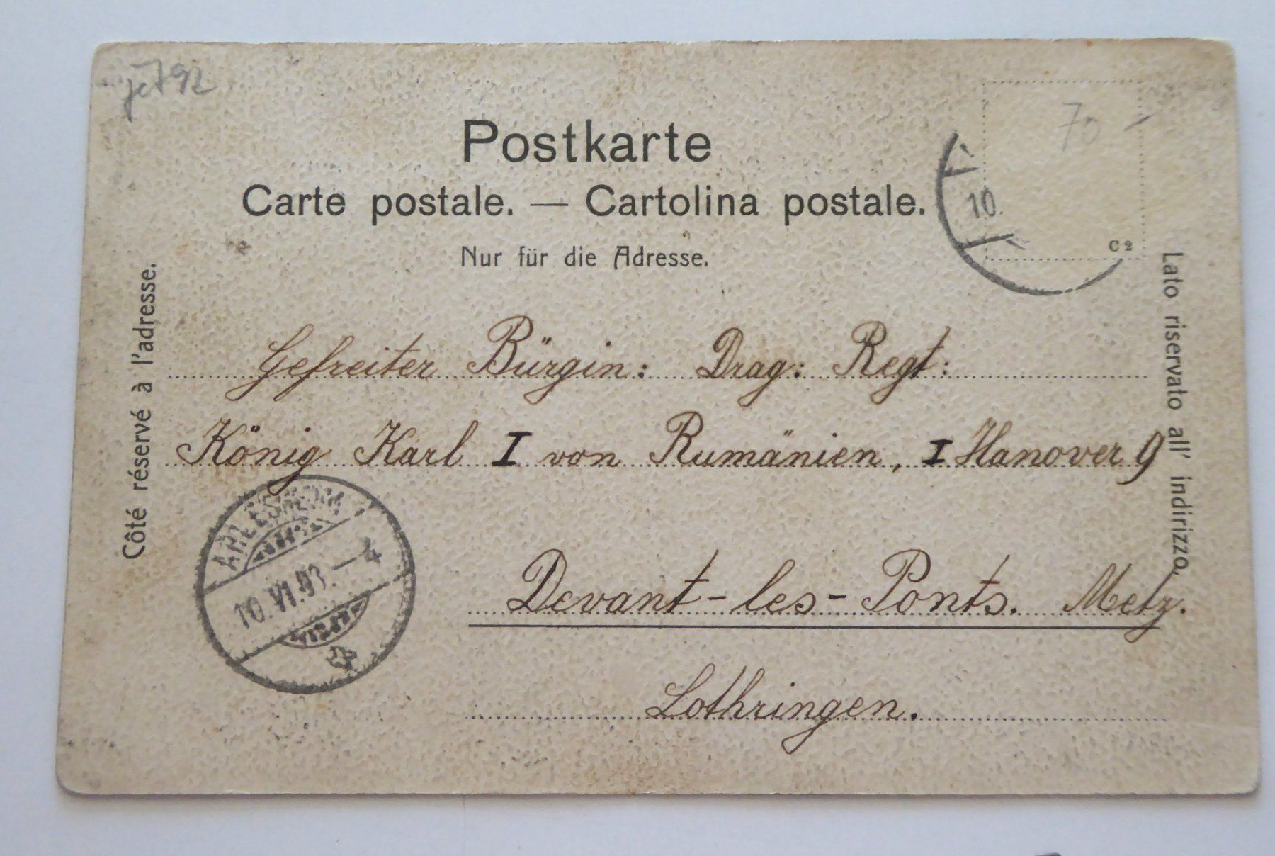 Cartoline postali: Arlesheim mit der Birseck-Bahn 1898 – Usato da Aesch BL venduto da Kauri1 1