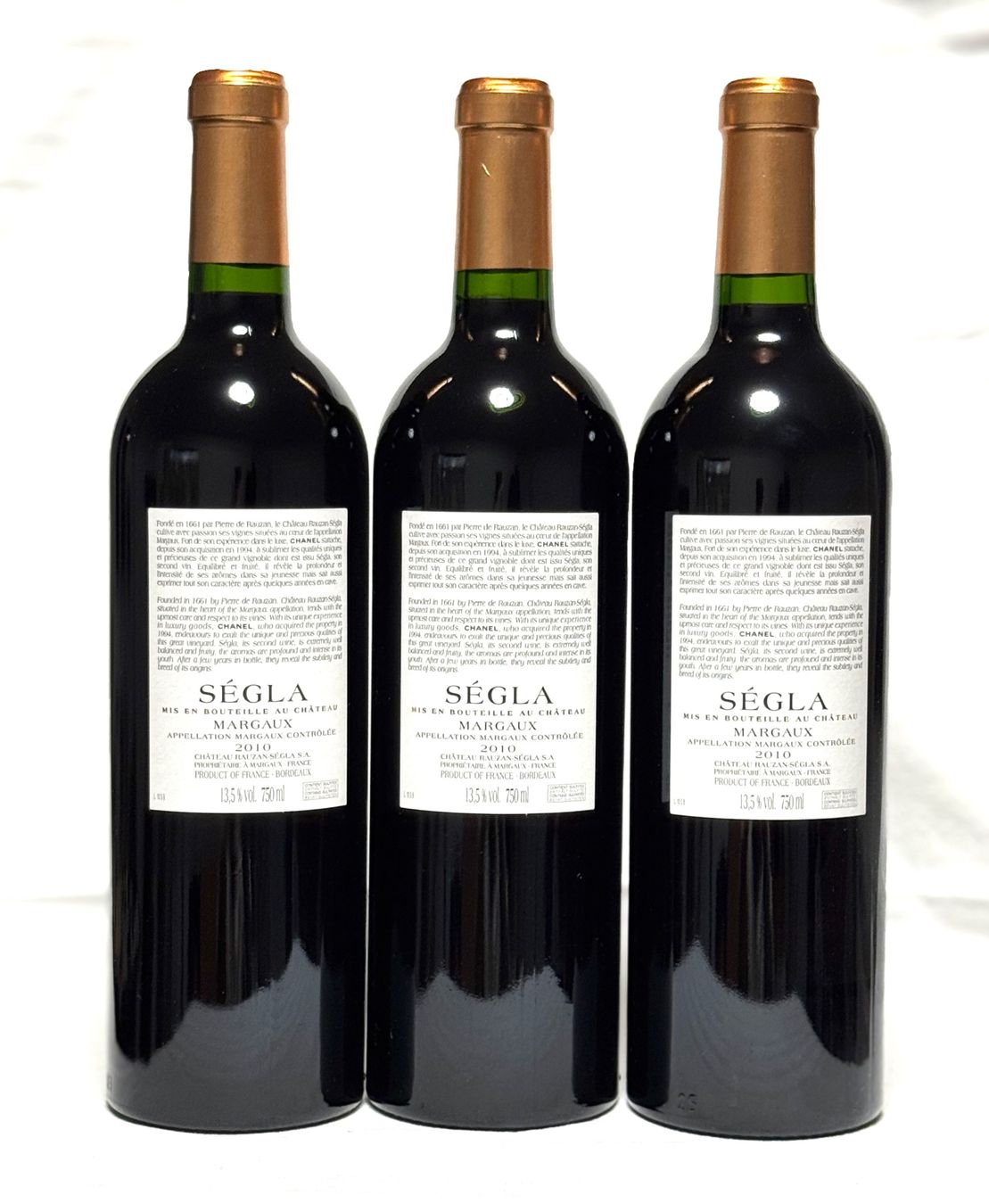 Vino: 3 x MARGAUX - SÉGLA    -   2010 – Nuovo e nell'imballaggio originale da Sils/Segl Baselgia venduto da myCantina 1