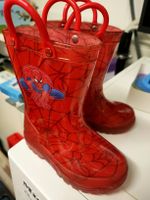 Gummistiefel Spider-Man rot mit Griffen Grösse 23 mit Licht