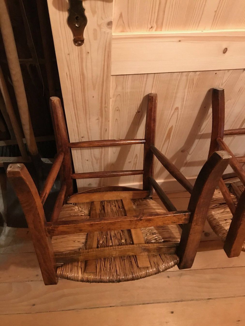 Sedie: 2 chaises paillées anciennes – Usato da Ste-Croix venduto da BuffetSC 5