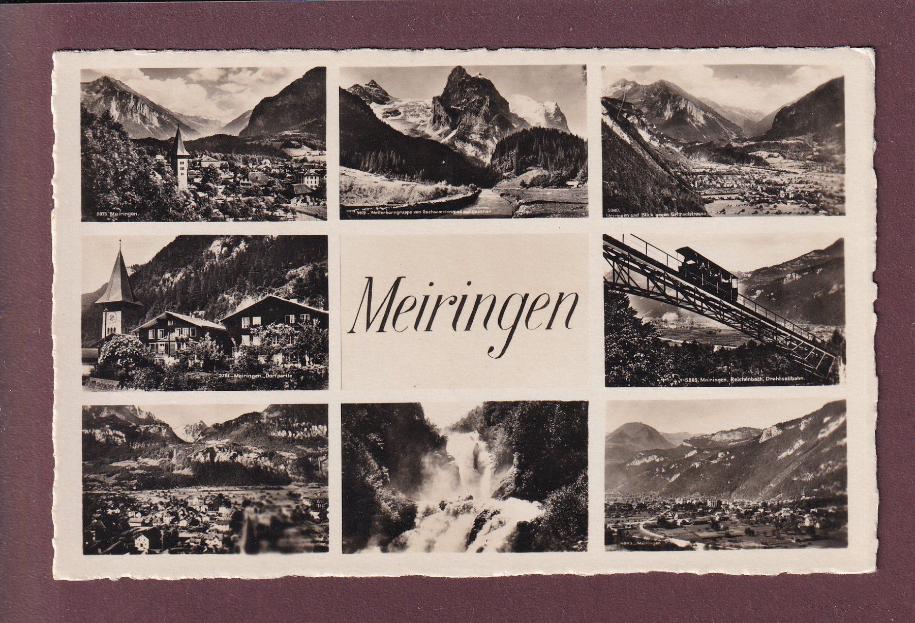 Cartes postales: MEIRINGEN - 8 Bilder – D'occasion à Pully par nicecards