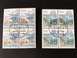 CH1982 - Zu 686 & 689 - bl. 4 - 1er jour Zermatt Grindenwald