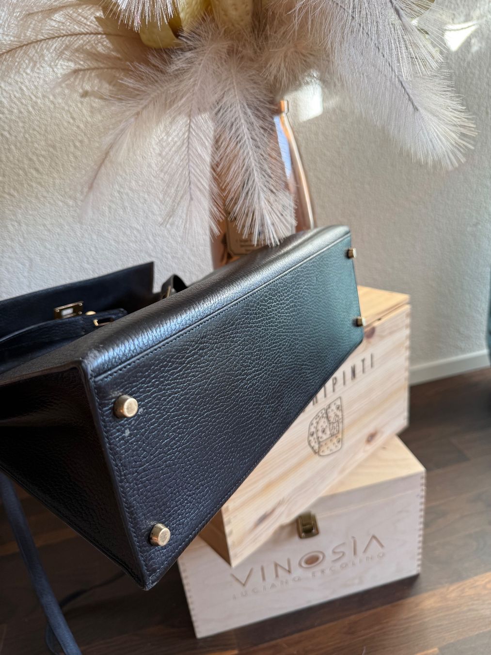 Hermès Taschen für Damen: Hermès Kelly 35 / black Ardennes leather – Gebraucht aus Olten von ale_nb2x 4